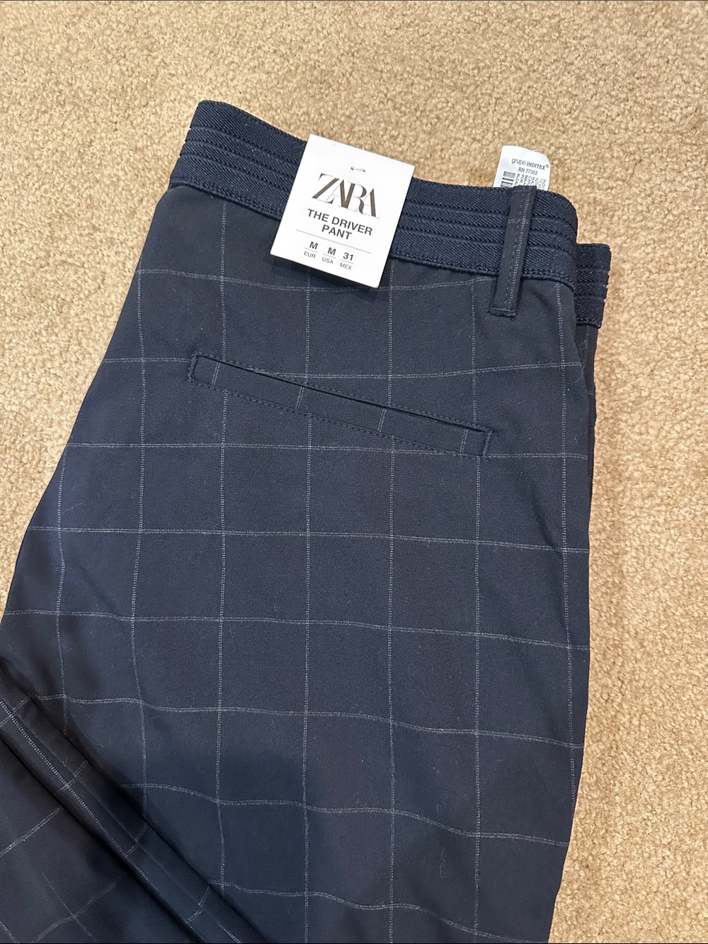 Zara Men’s The Driver Pant, Comfort Slim, Size Medium - Picture 3 of 4